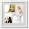 ArtToFrames Collage Photo Picture Frame with 4 - 5x7 inch Openings, Framed in White with Over 62 Mat Color Options and Plexi Glass (CSM-3966-179)